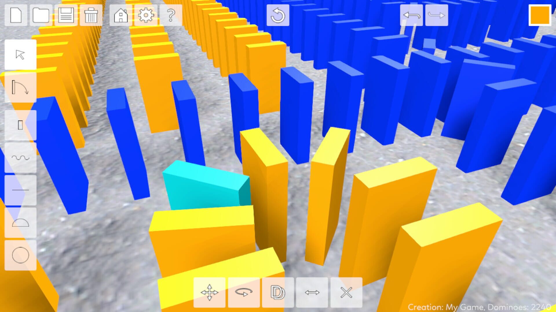 Domino Effect: Build and Topple - Screenshot
