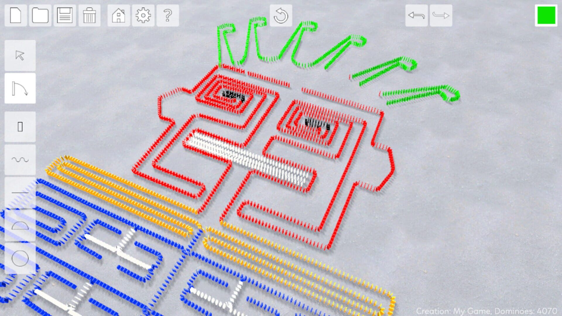 Domino Effect: Build and Topple - Screenshot
