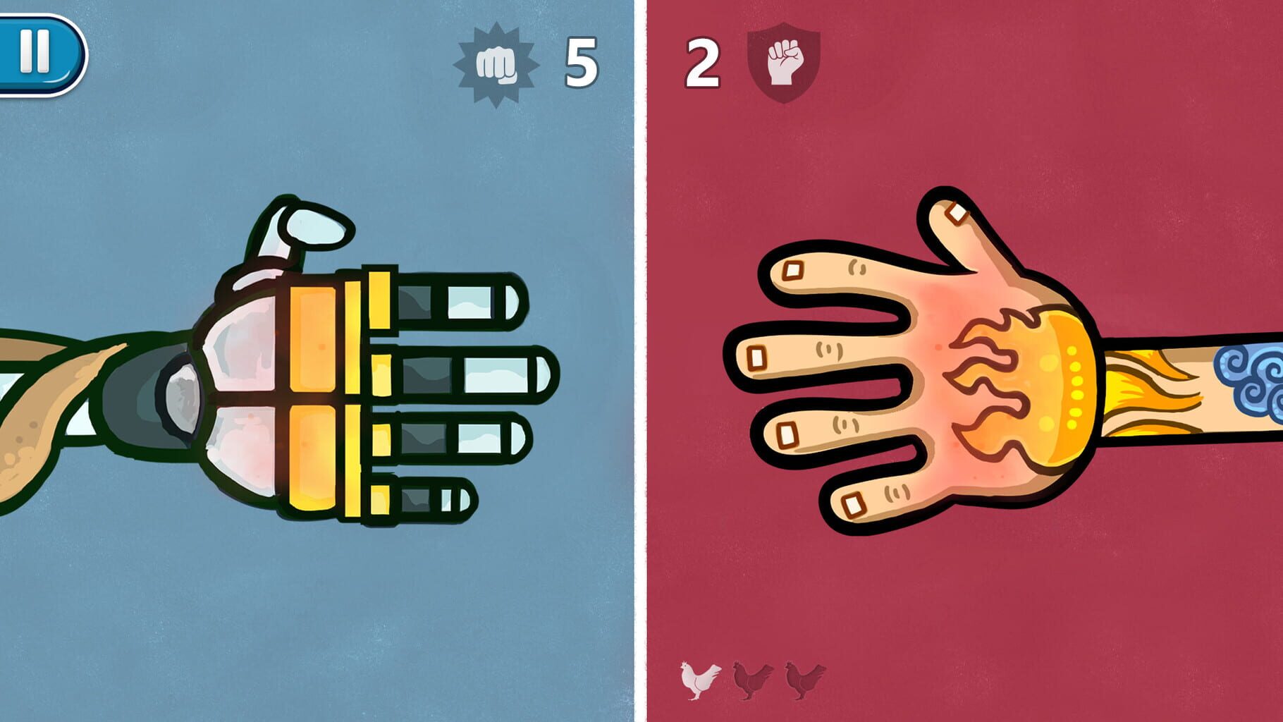 Red Hands: 2-Player Game screenshot