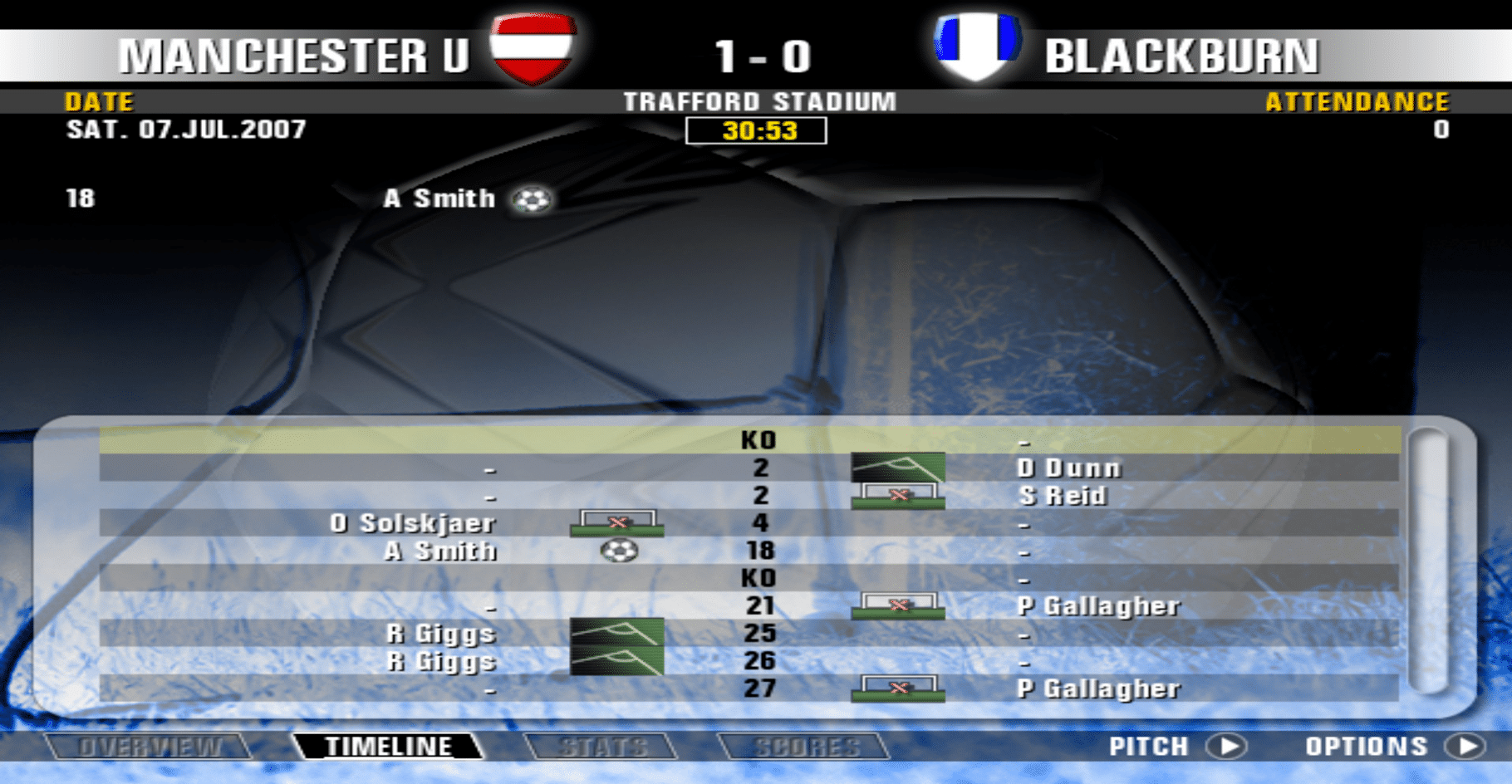 Premier Manager 08 screenshot