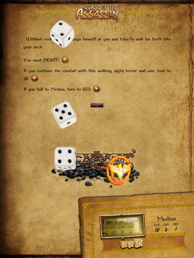 Gamebook Adventures 8: Curse of the Assassin - Screenshot