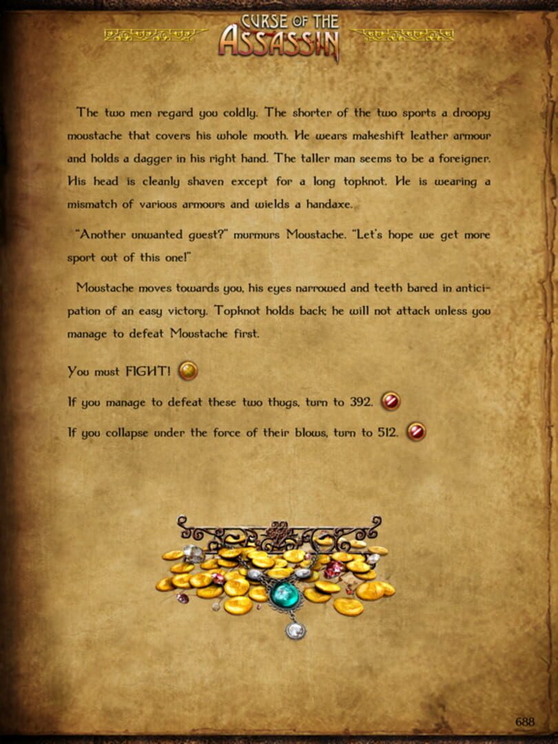 Gamebook Adventures 8: Curse of the Assassin - Screenshot