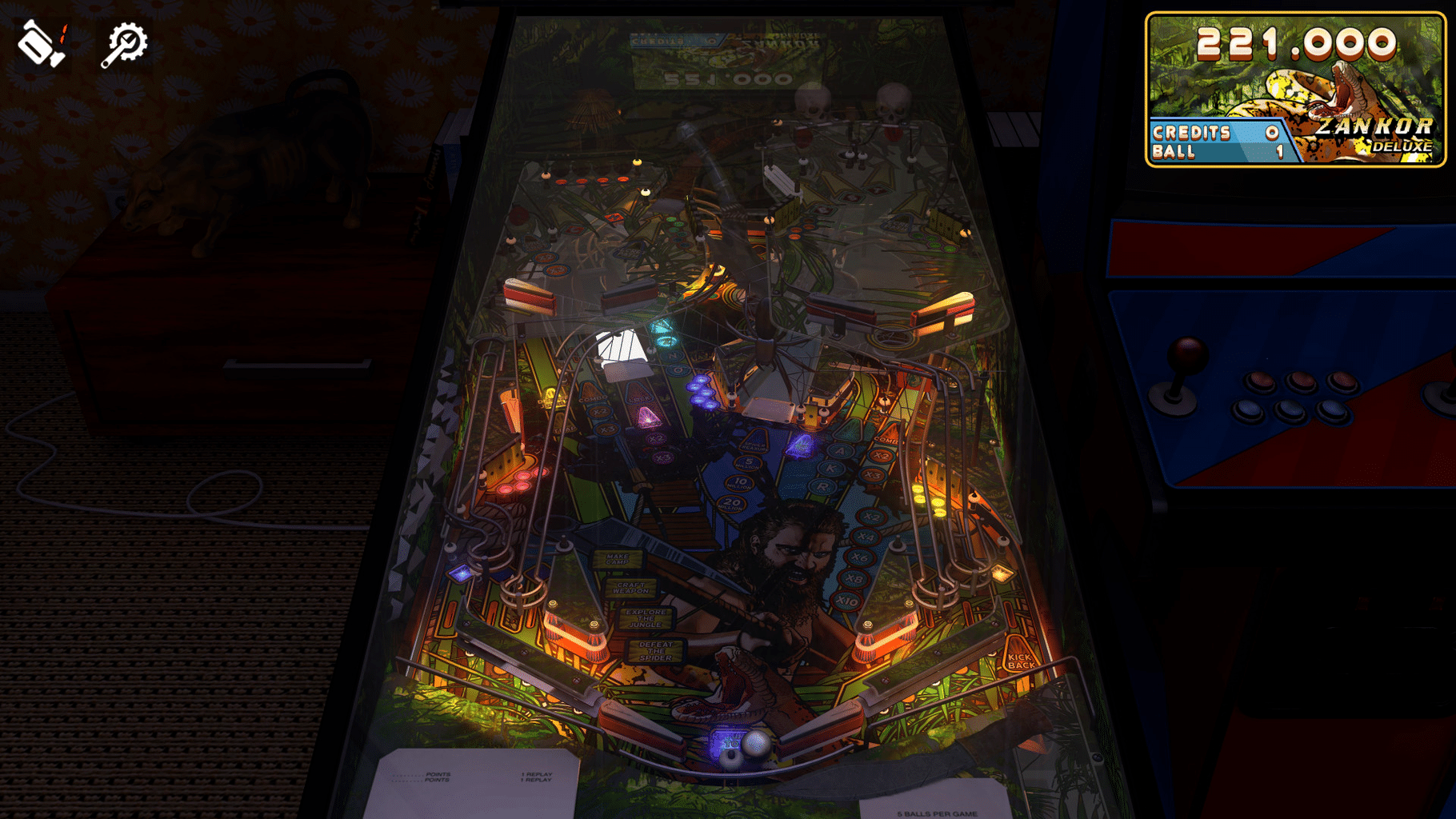 Zaccaria Pinball: Zankor Deluxe Pinball Table screenshot