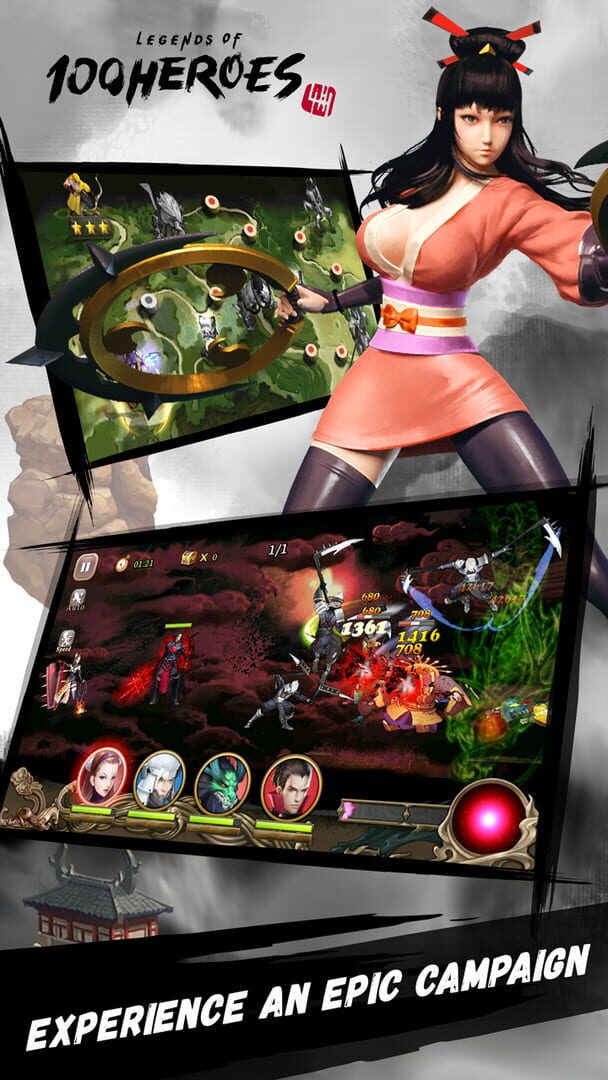Legends of 100 Heroes - Screenshot