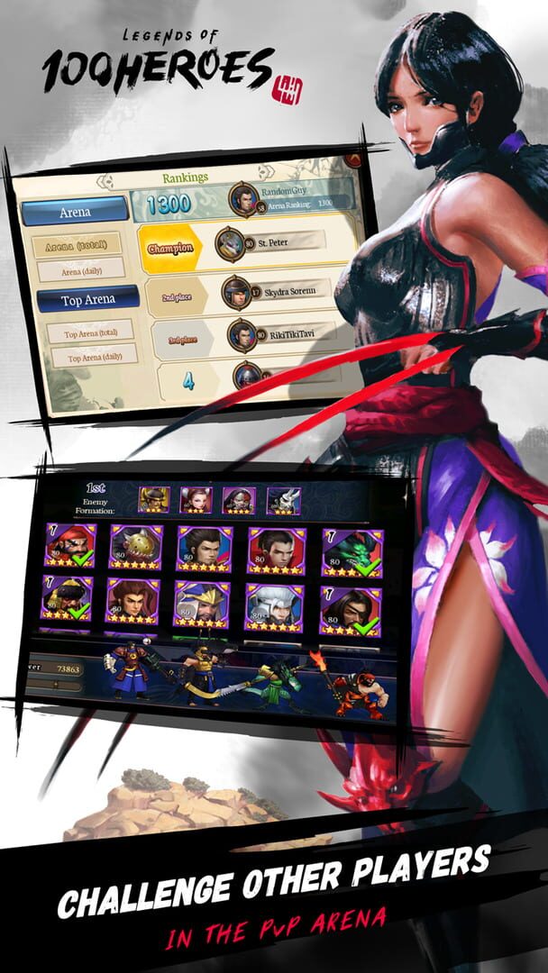 Legends of 100 Heroes - Screenshot