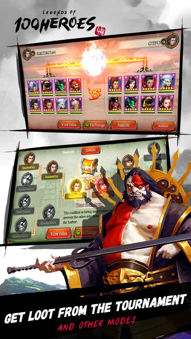 Legends of 100 Heroes - Screenshot