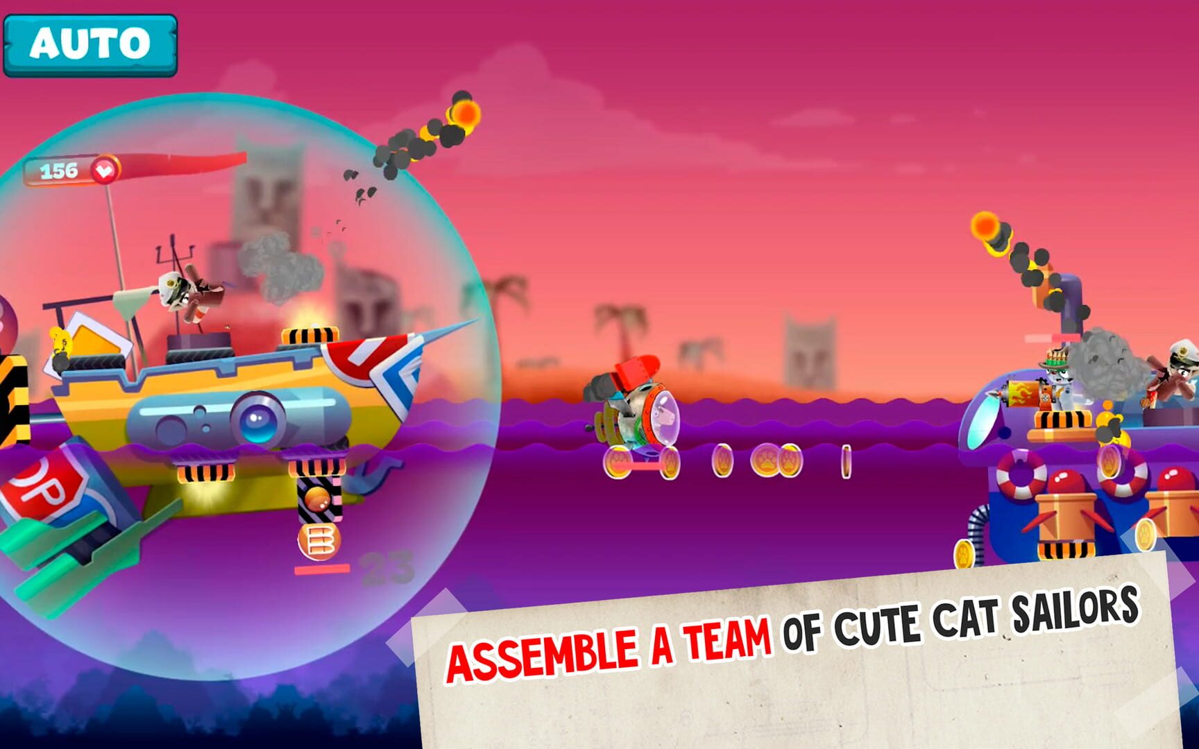 Navy Cats: Ship Battle - Screenshot