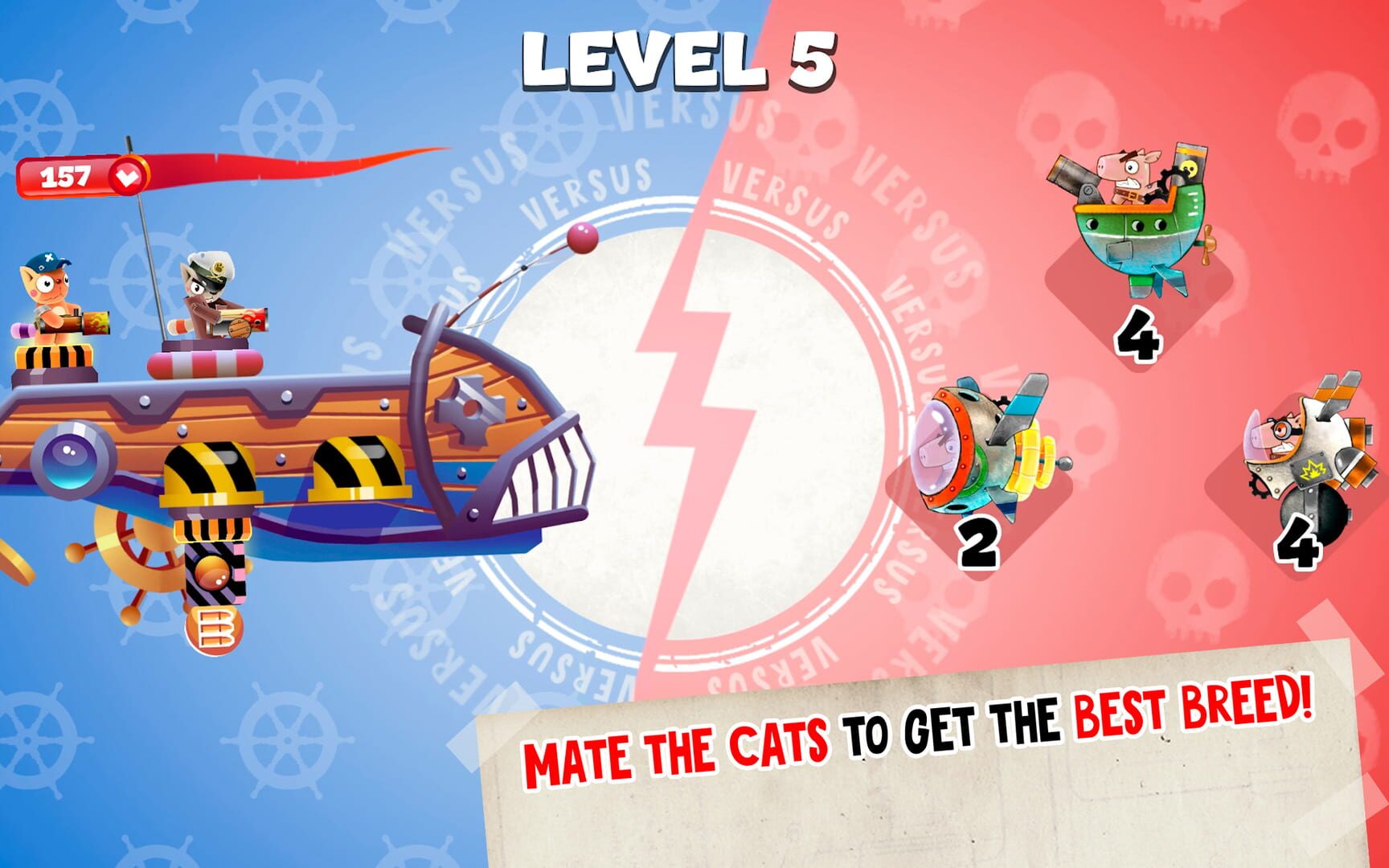 Navy Cats: Ship Battle - Screenshot