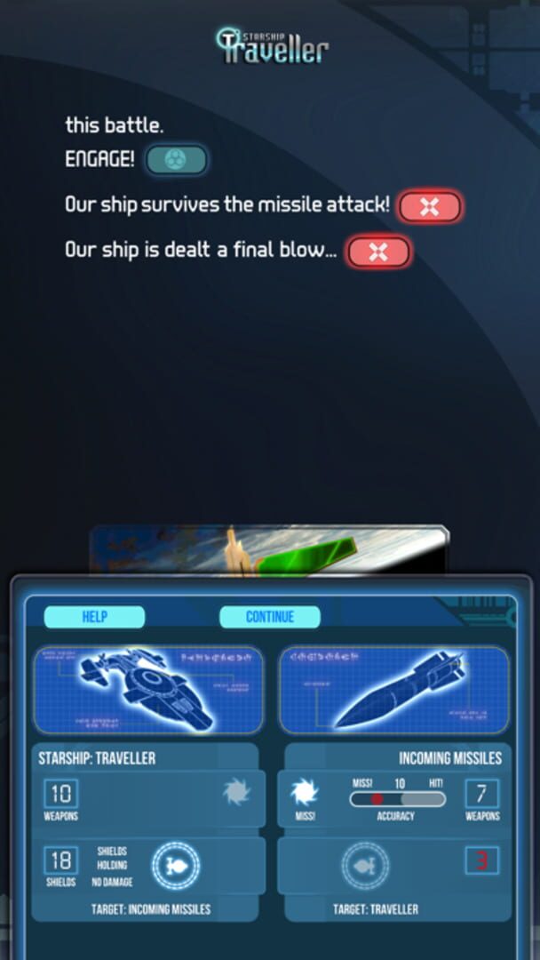 Fighting Fantasy: Starship Traveller - Screenshot