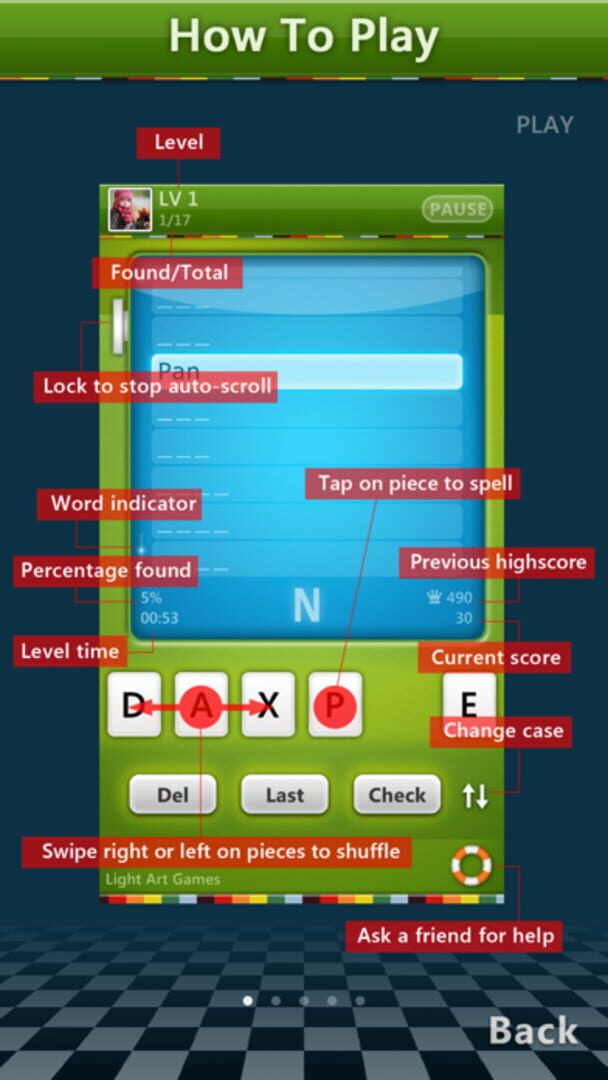 ISpellWord Game - Screenshot