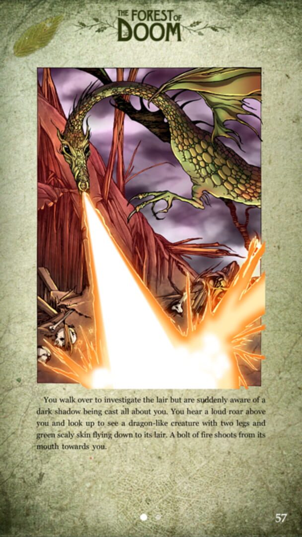 Fighting Fantasy: The Forest of Doom - Screenshot