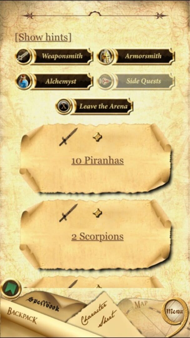 Narborion 3: The Swamp of Thousand Paths - Screenshot
