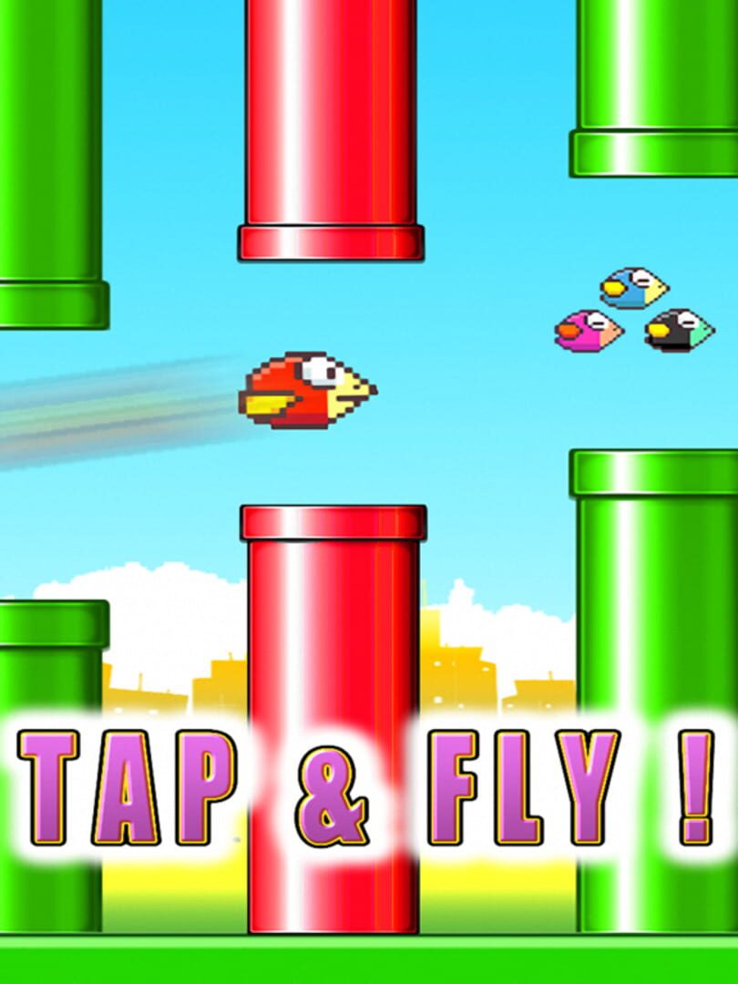 Jumpy Red Bird: Tube Hopper - Screenshot