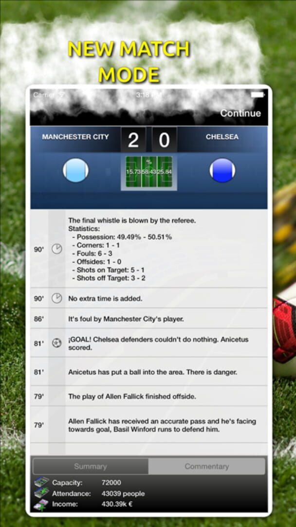 IClub Manager 2 - Screenshot