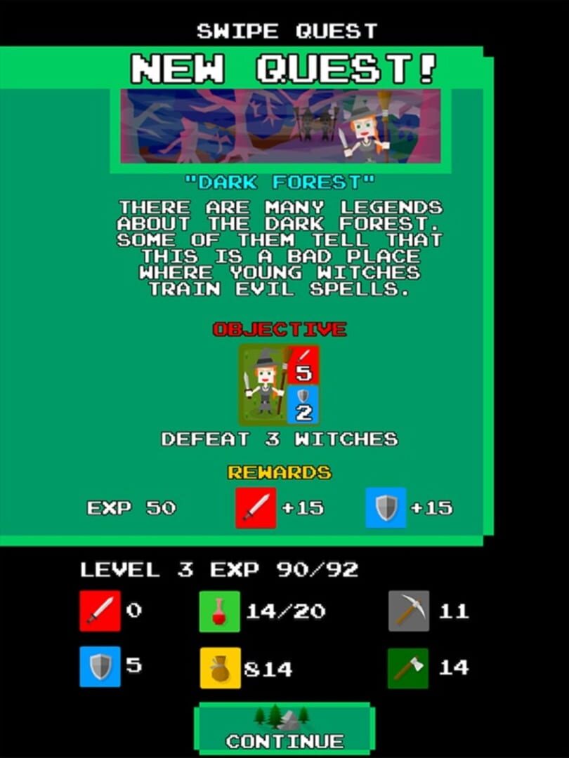 Swipe Quest - Screenshot