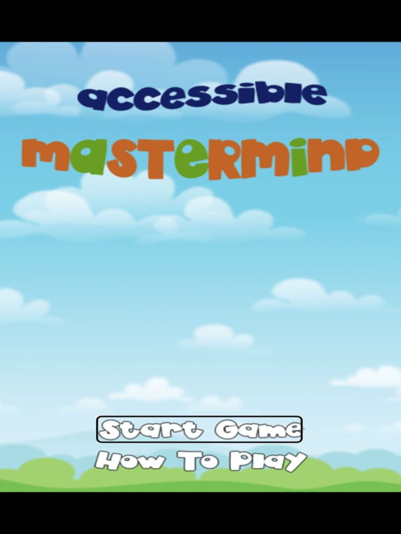 Accessible MasterMind - Screenshot