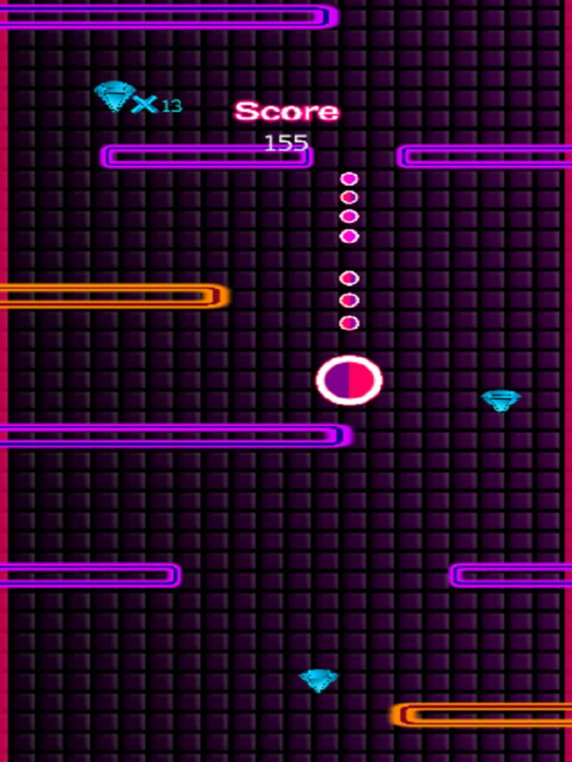 Pink Glow Fall Down - Screenshot