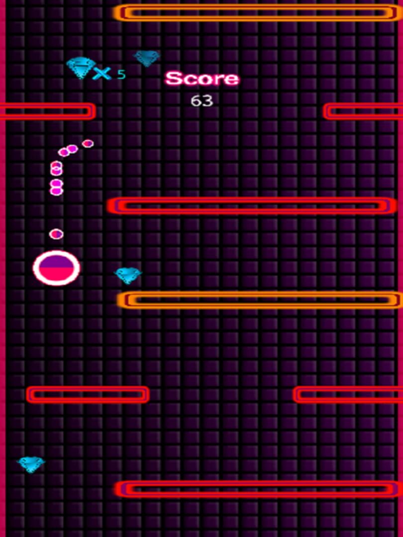 Pink Glow Fall Down - Screenshot