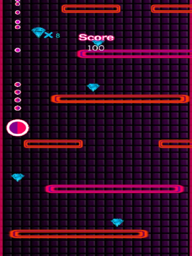 Pink Glow Fall Down - Screenshot