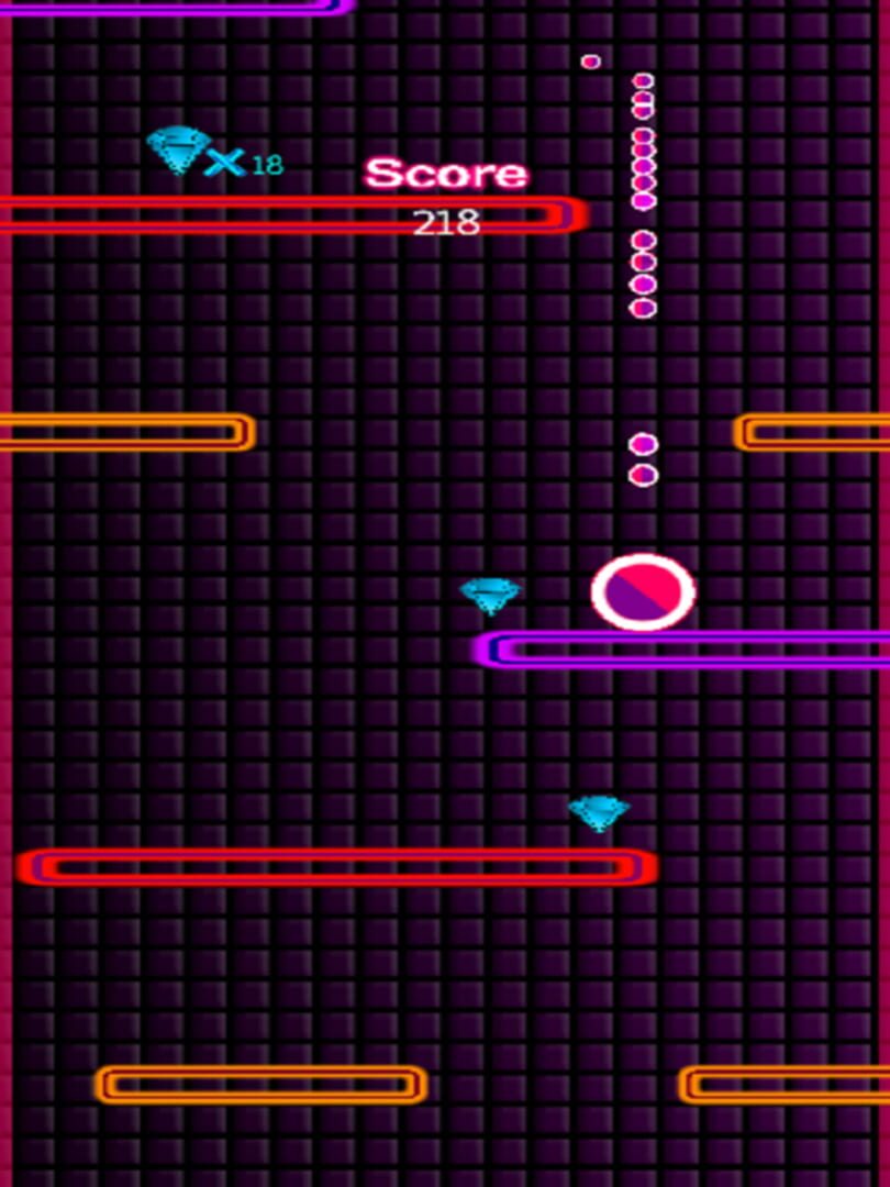 Pink Glow Fall Down - Screenshot