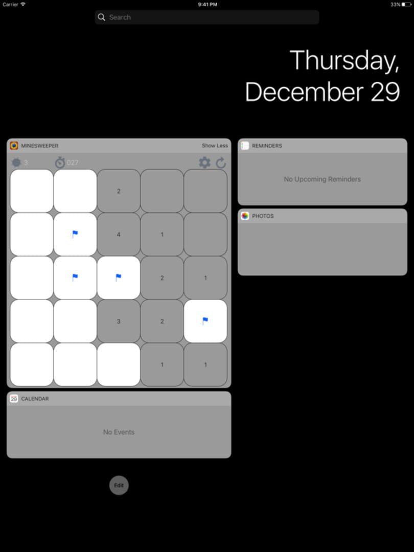Minesweeper: Widget Edition - Screenshot