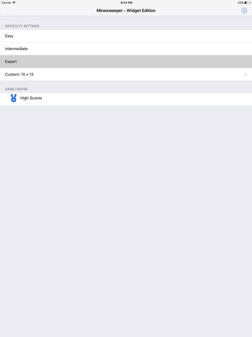 Minesweeper: Widget Edition - Screenshot