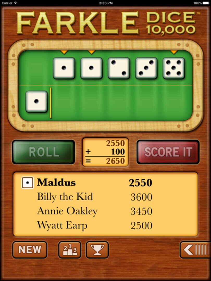 Farkle Dice - Screenshot