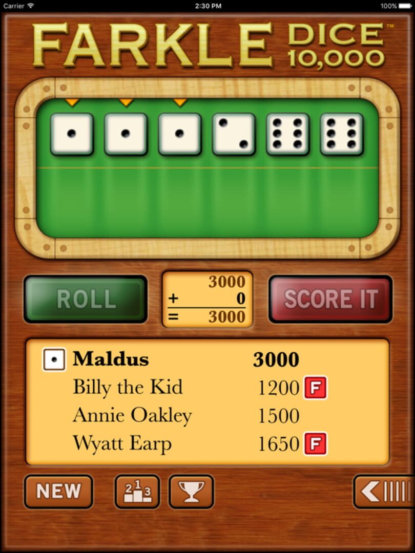 Farkle Dice - Screenshot