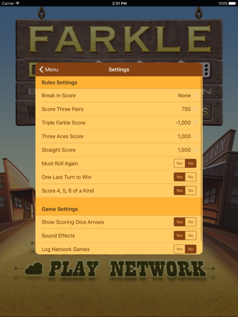 Farkle Dice - Screenshot