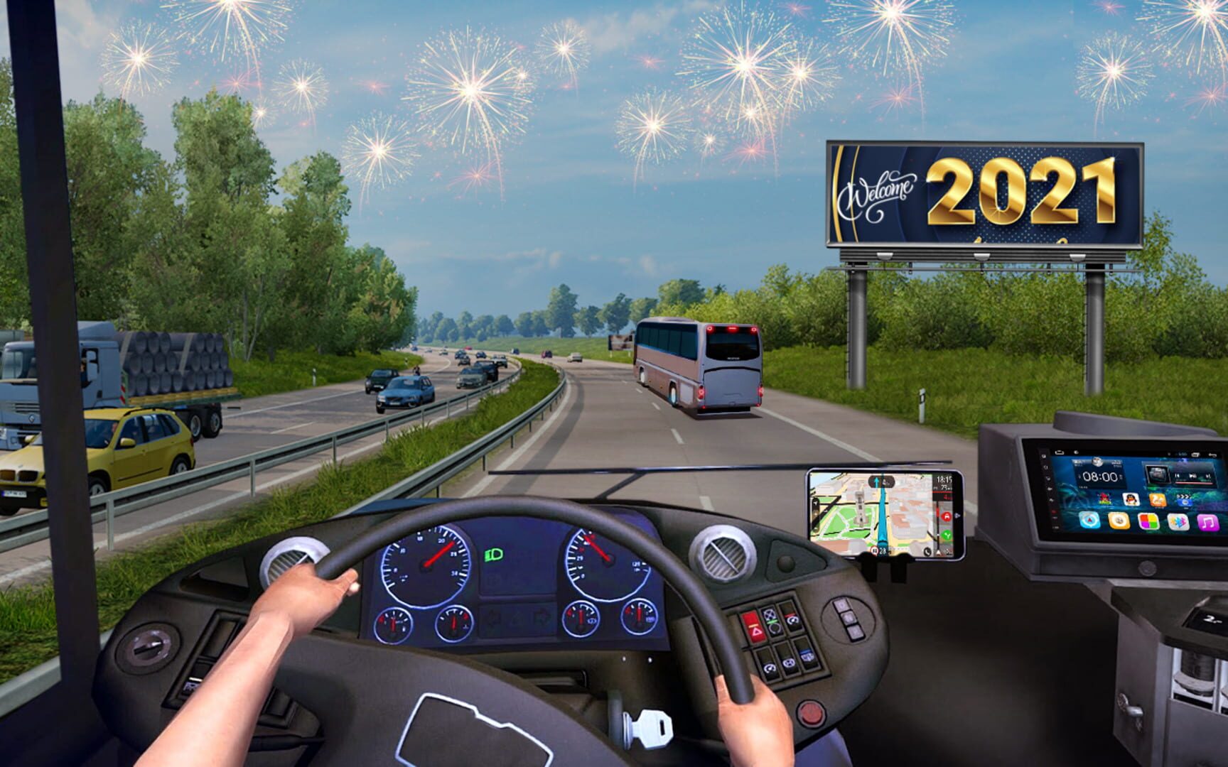 City Coach Bus Simulator: Bus Games 2021 - Screenshot
