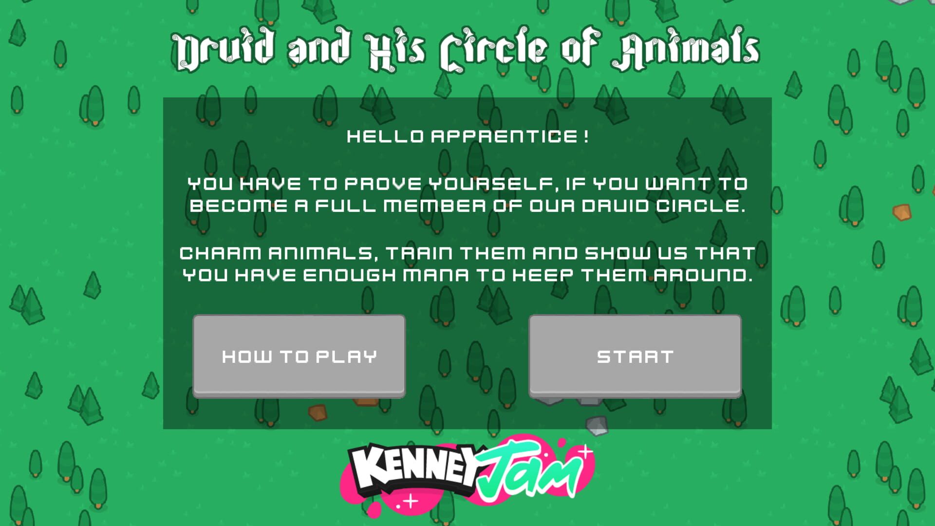Druid and His Circle of Animals - Screenshot