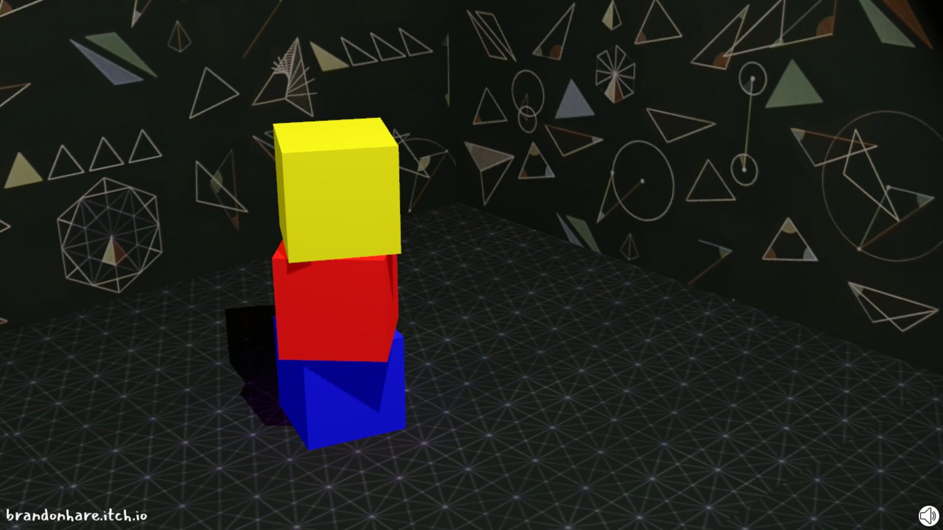 Cubes on the floor - Screenshot