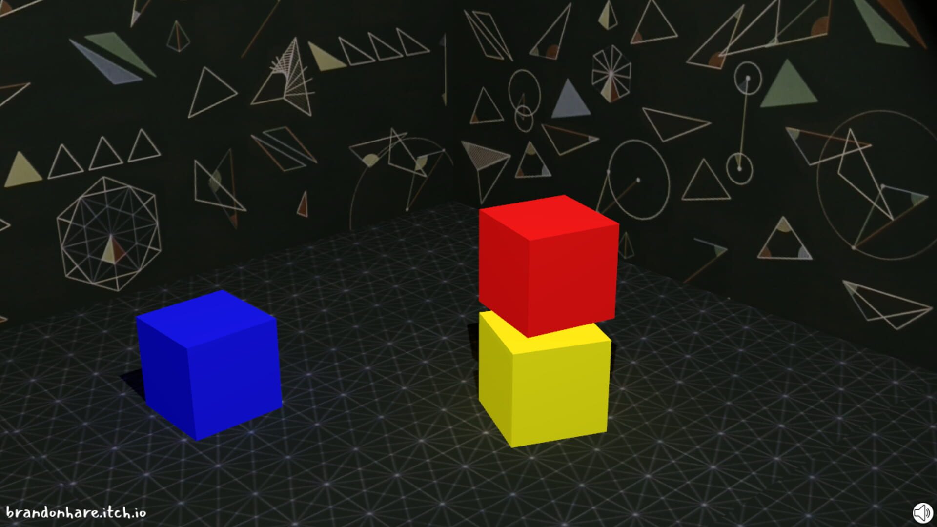 Cubes on the floor - Screenshot