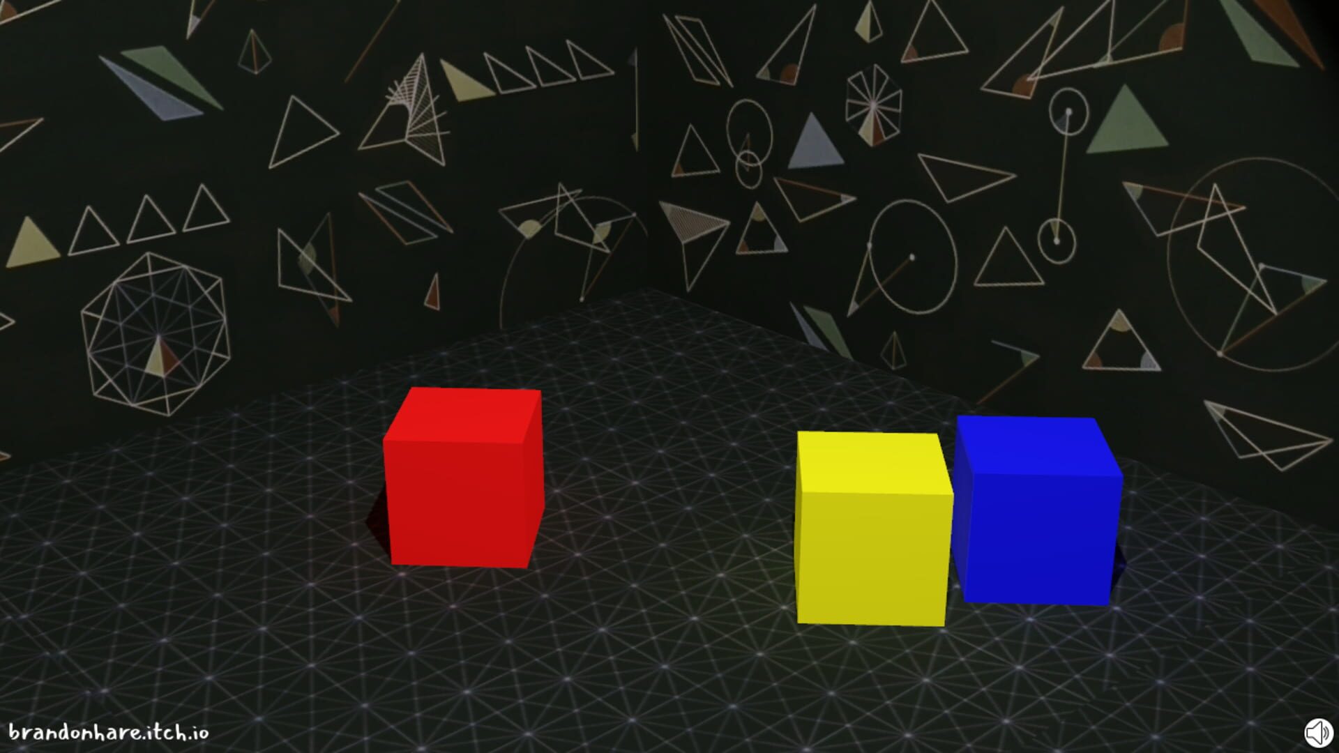 Cubes on the floor - Screenshot