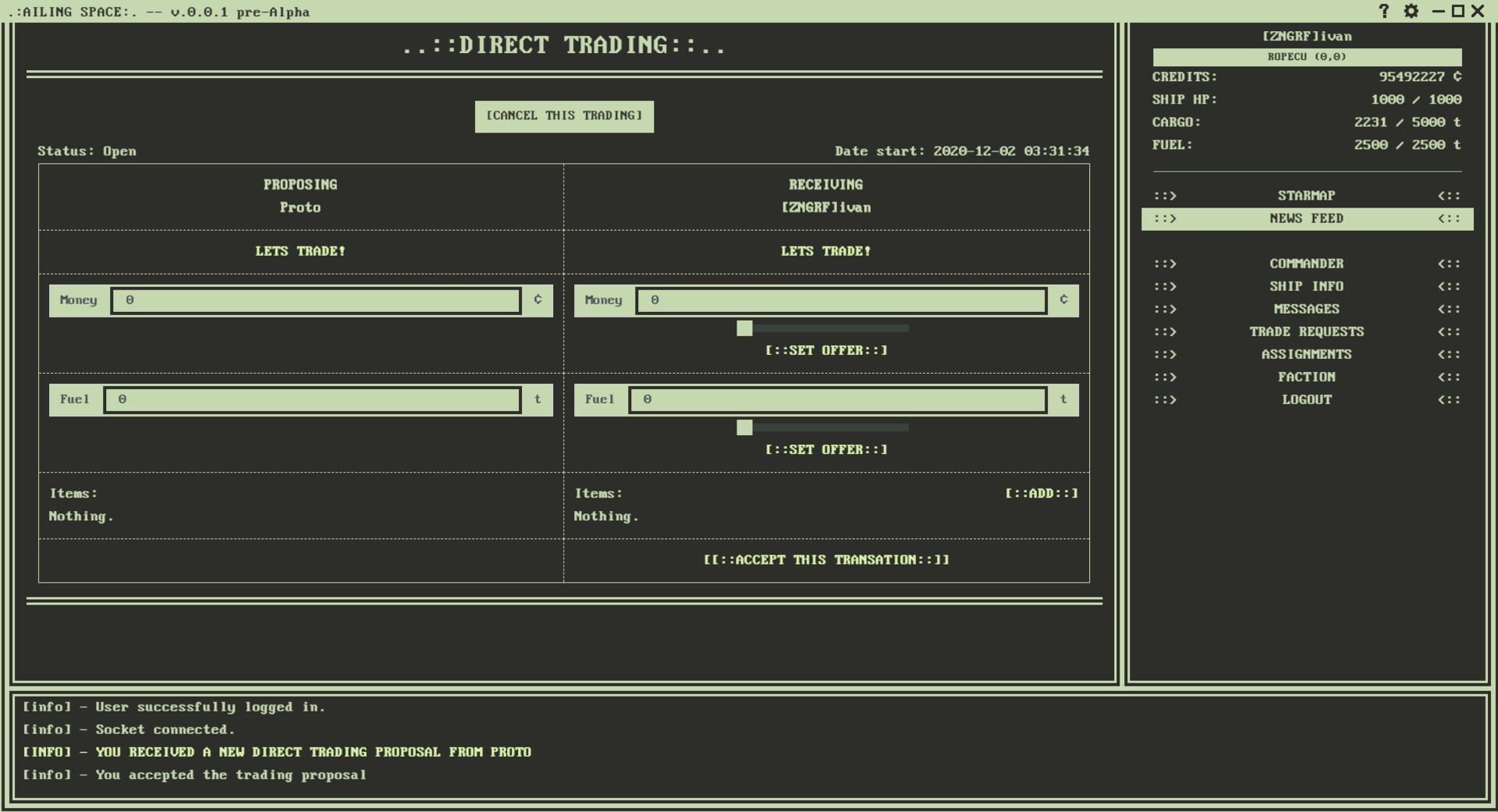 Ailing Space - Screenshot