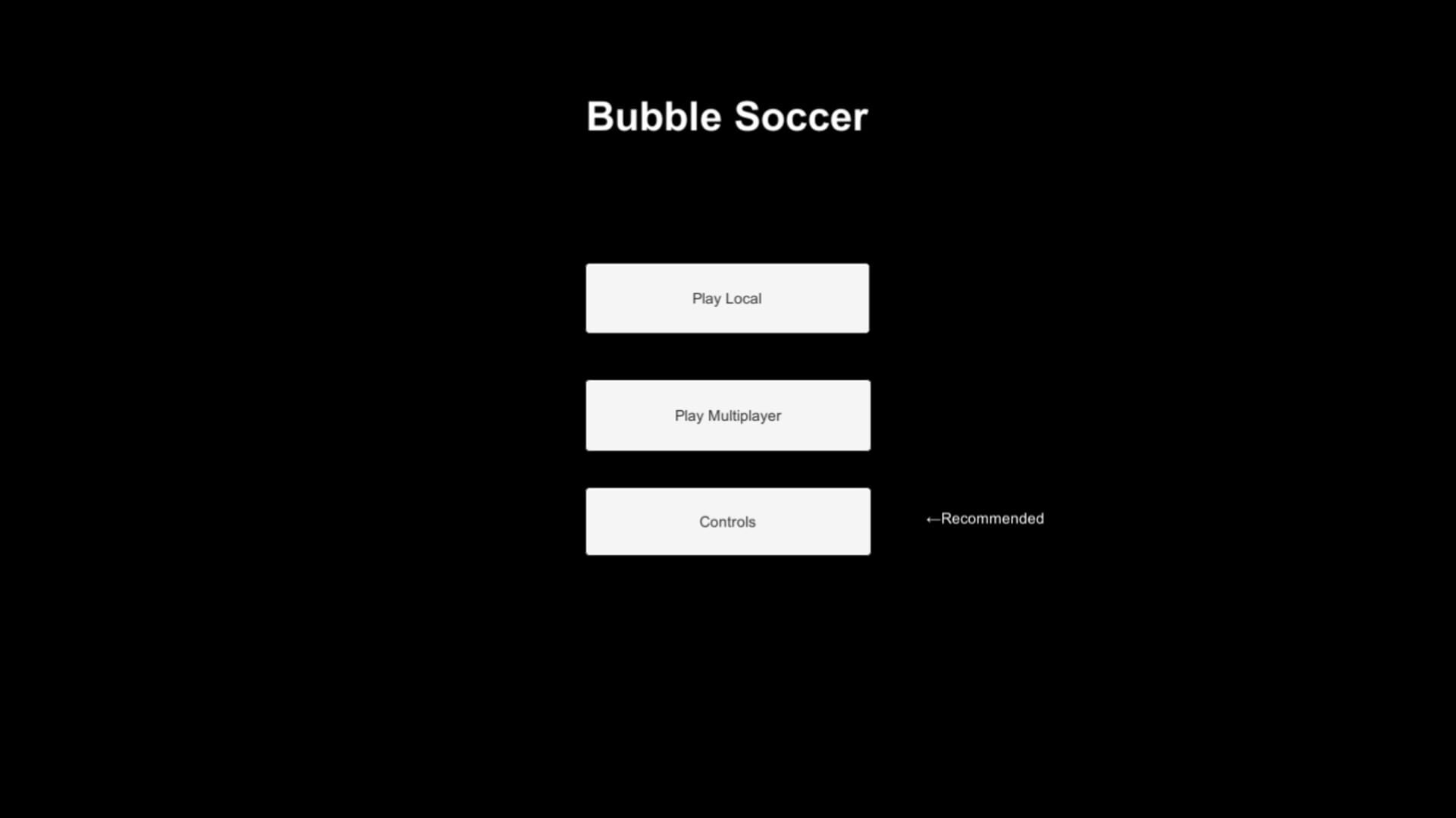 Bubble Soccer - Screenshot