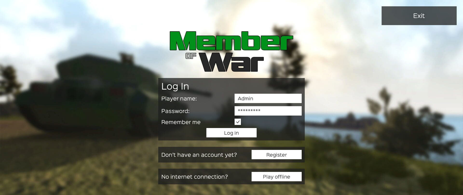 Member of War - Screenshot