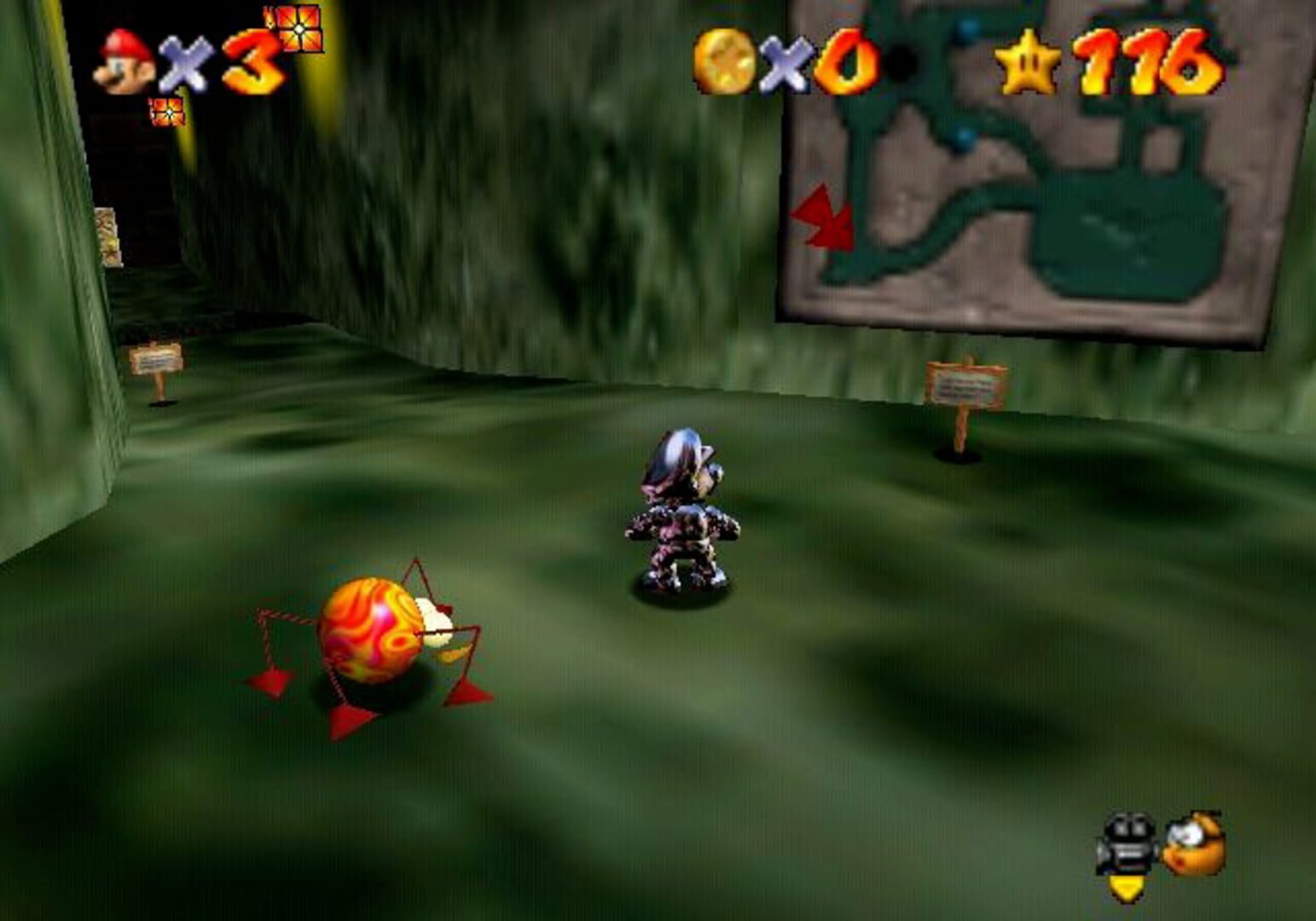 Captura de pantalla - Super Mario 64: Shindou Pak Taiou Version