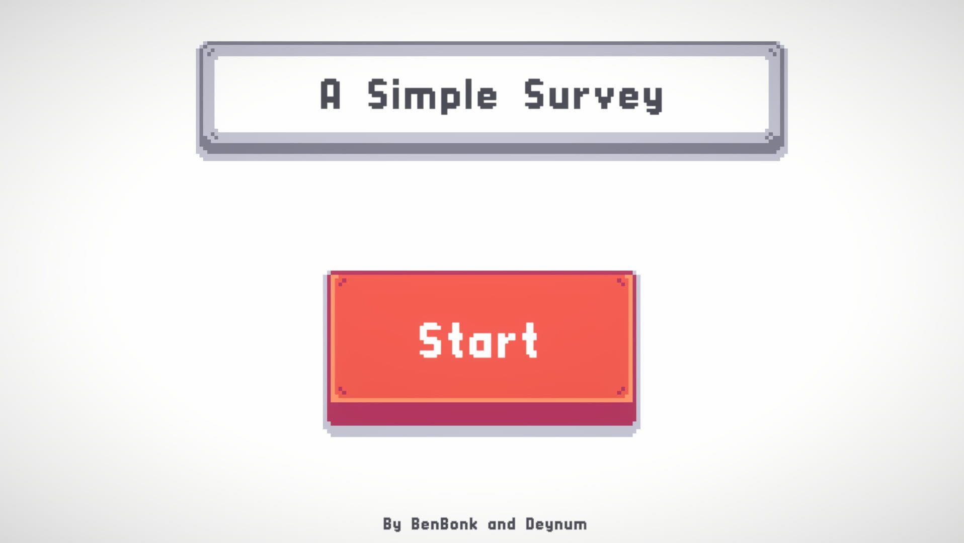 A Simple Survey - Screenshot
