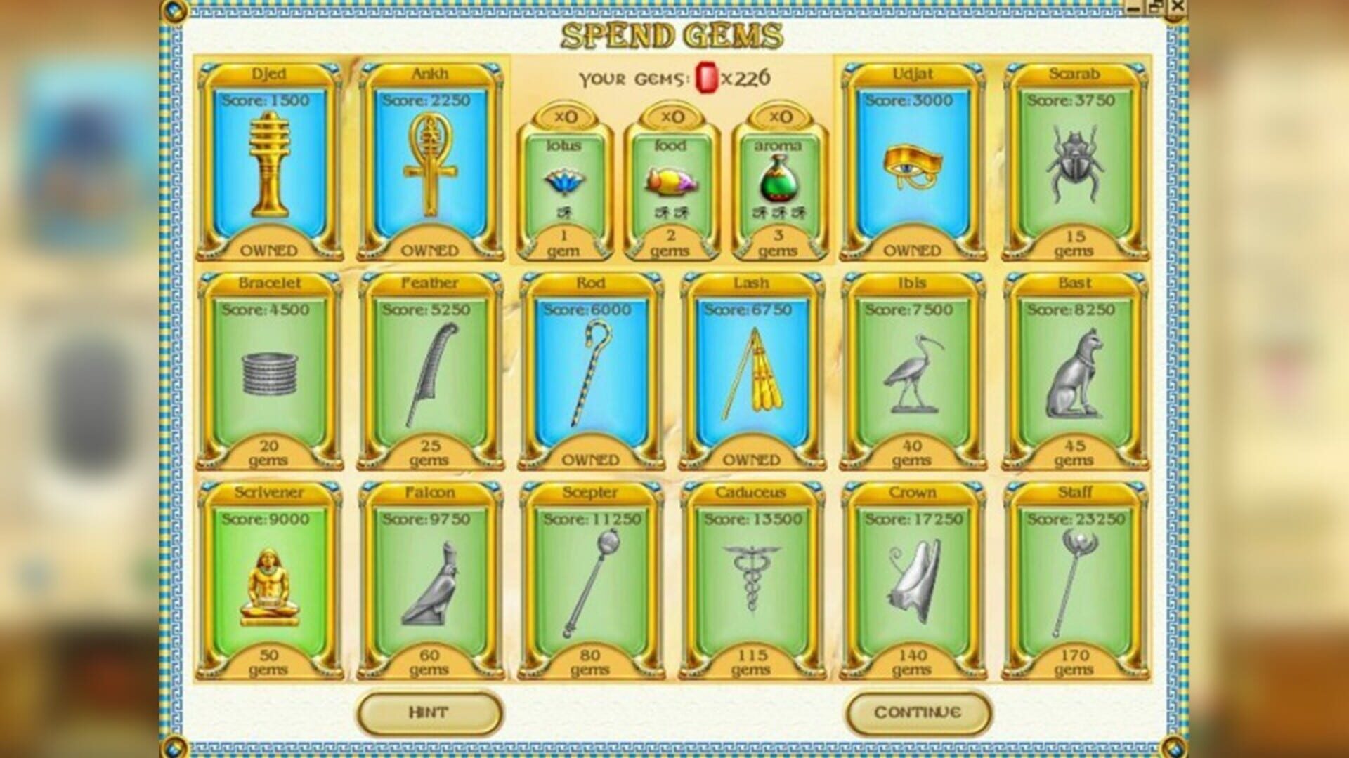 Mysteries of Horus - Screenshot
