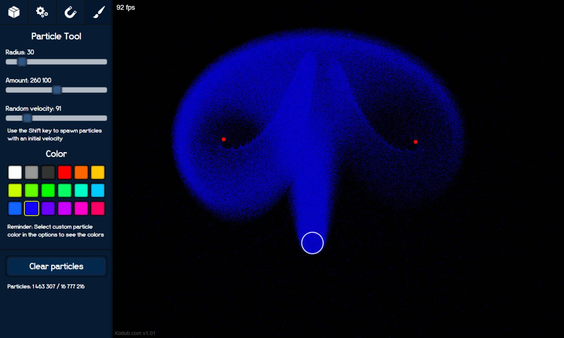 DustSim - Screenshot