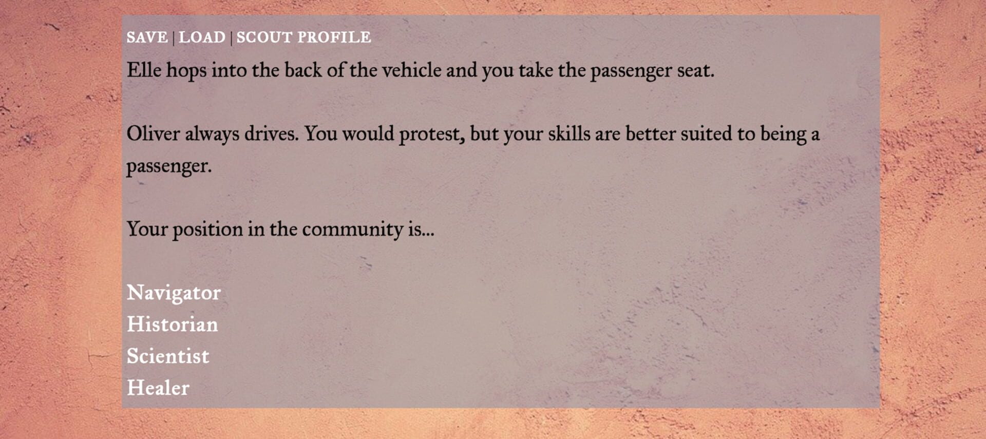 Scout: An Apocalypse Story - Screenshot