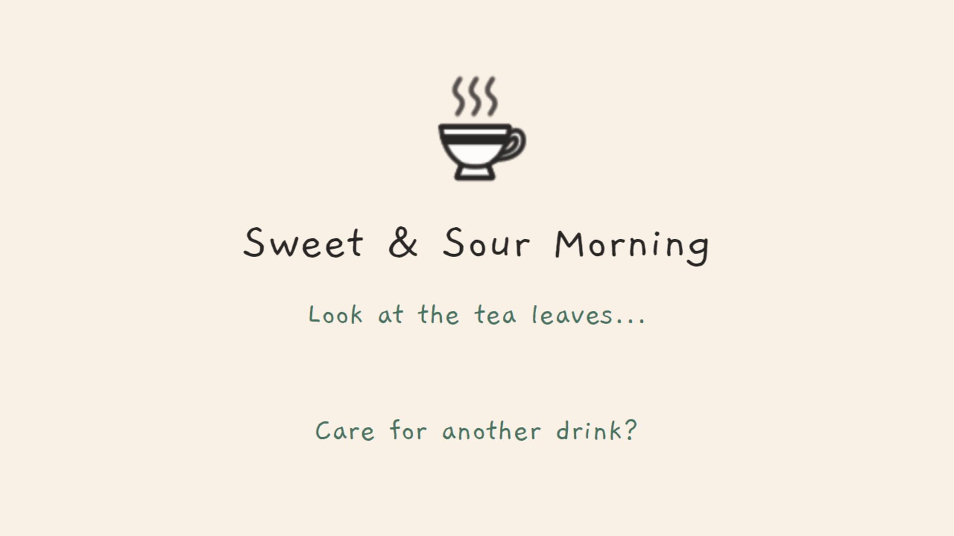 Fantasy Tea Generator - Screenshot