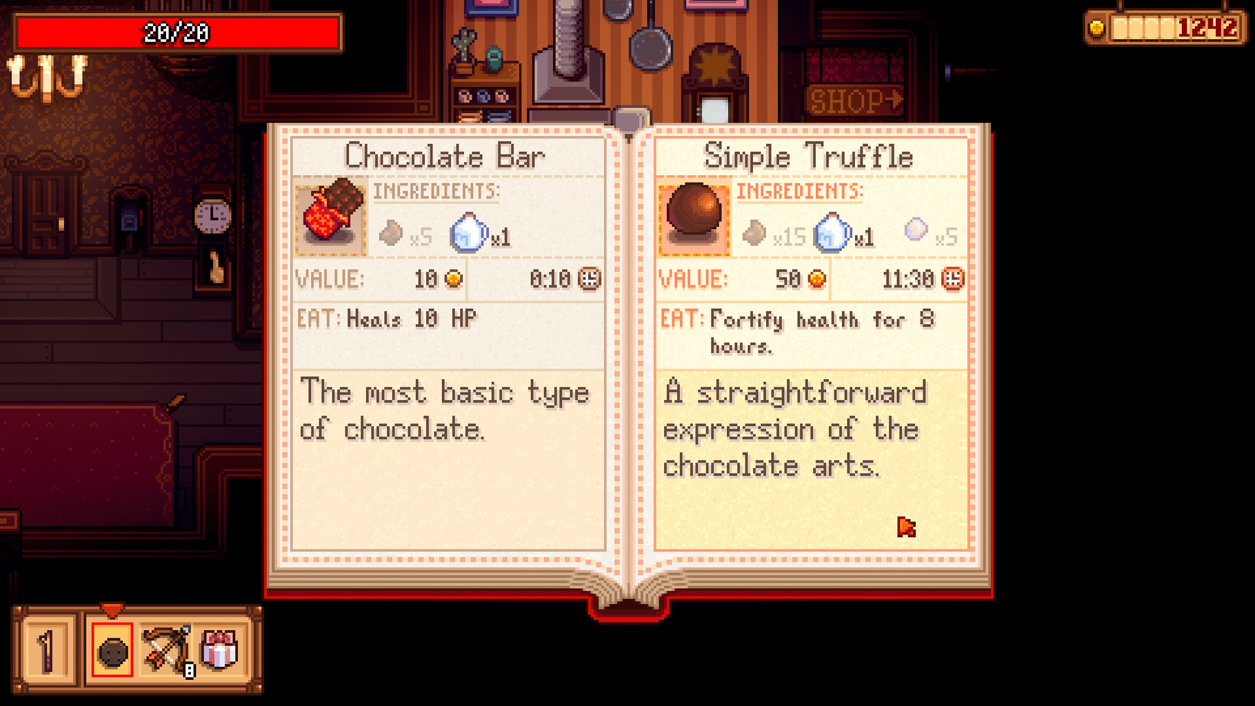 ConcernedApe's Haunted Chocolatier screenshot