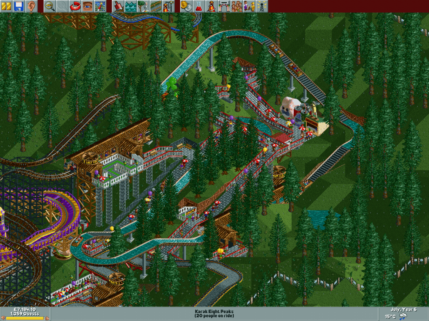 RollerCoaster Tycoon screenshot