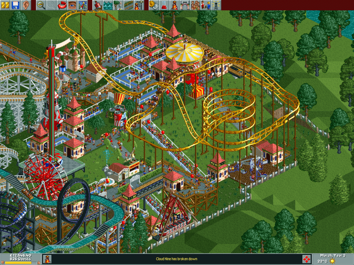 RollerCoaster Tycoon screenshot