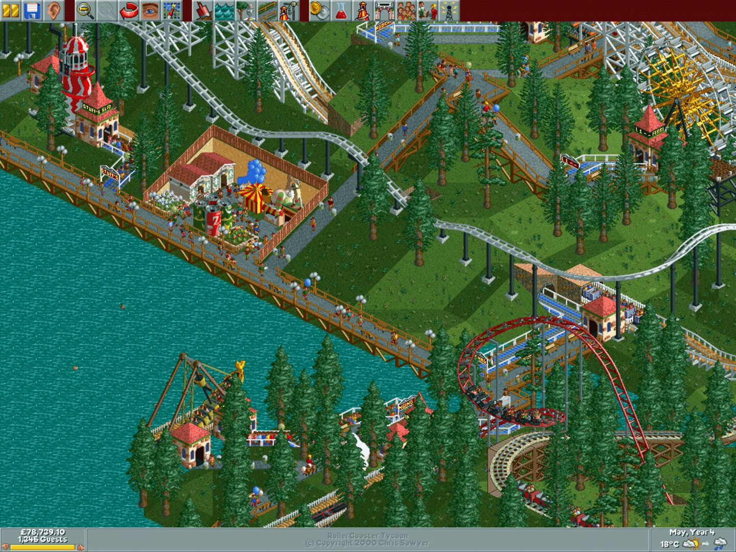 RollerCoaster Tycoon screenshot