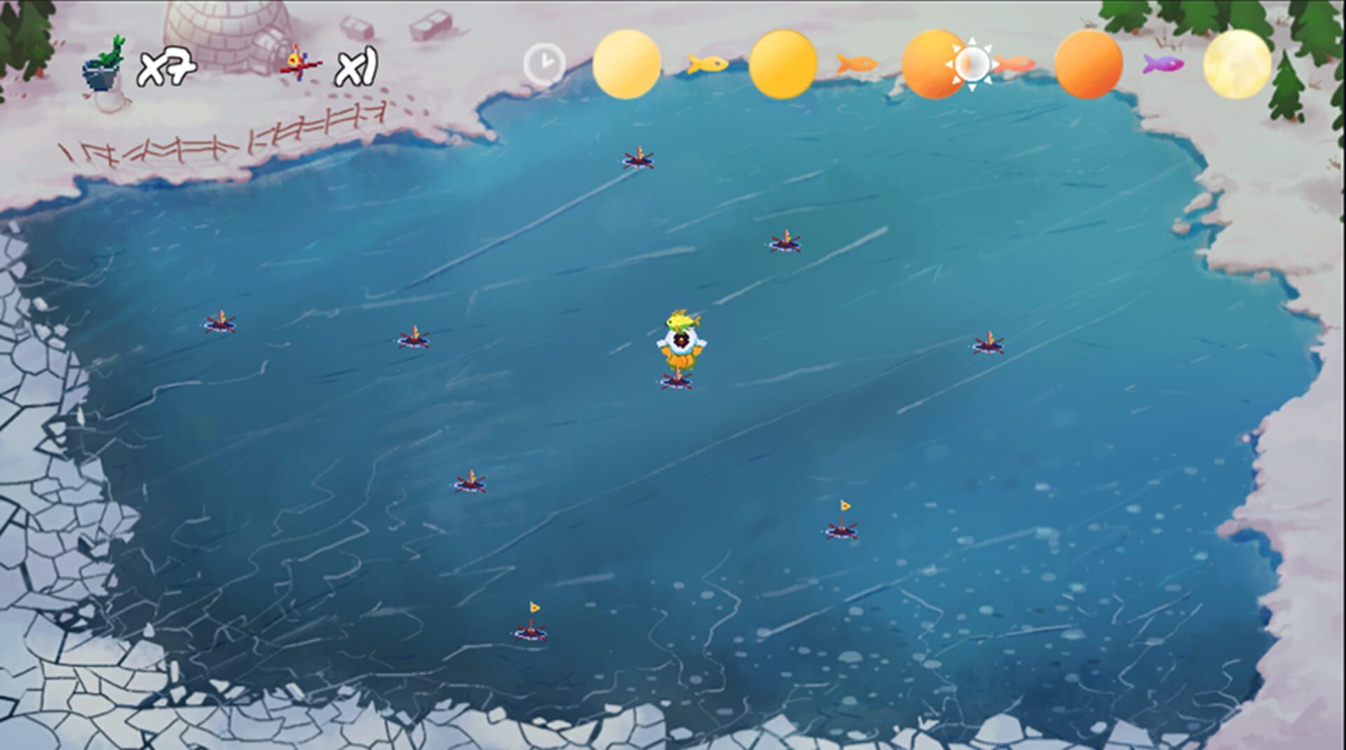 Tip-Up Ice Fishing - Screenshot