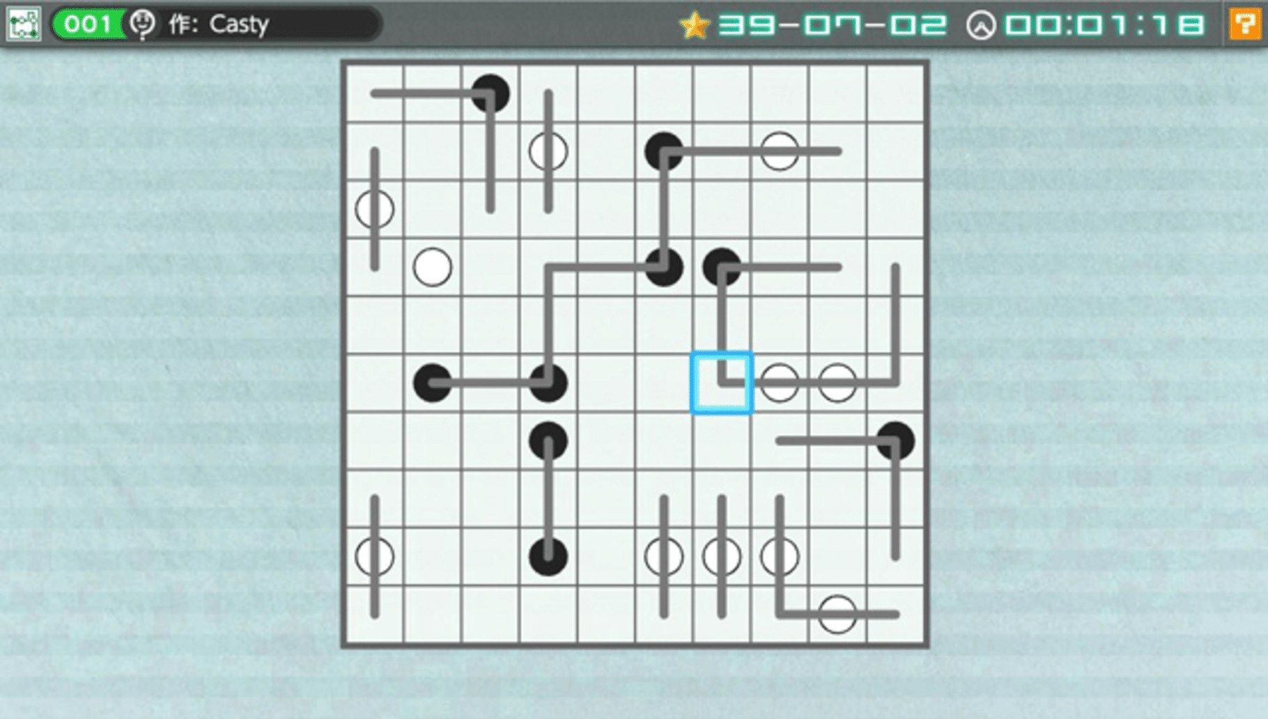 Nikoli no Puzzle V: Masyu screenshot