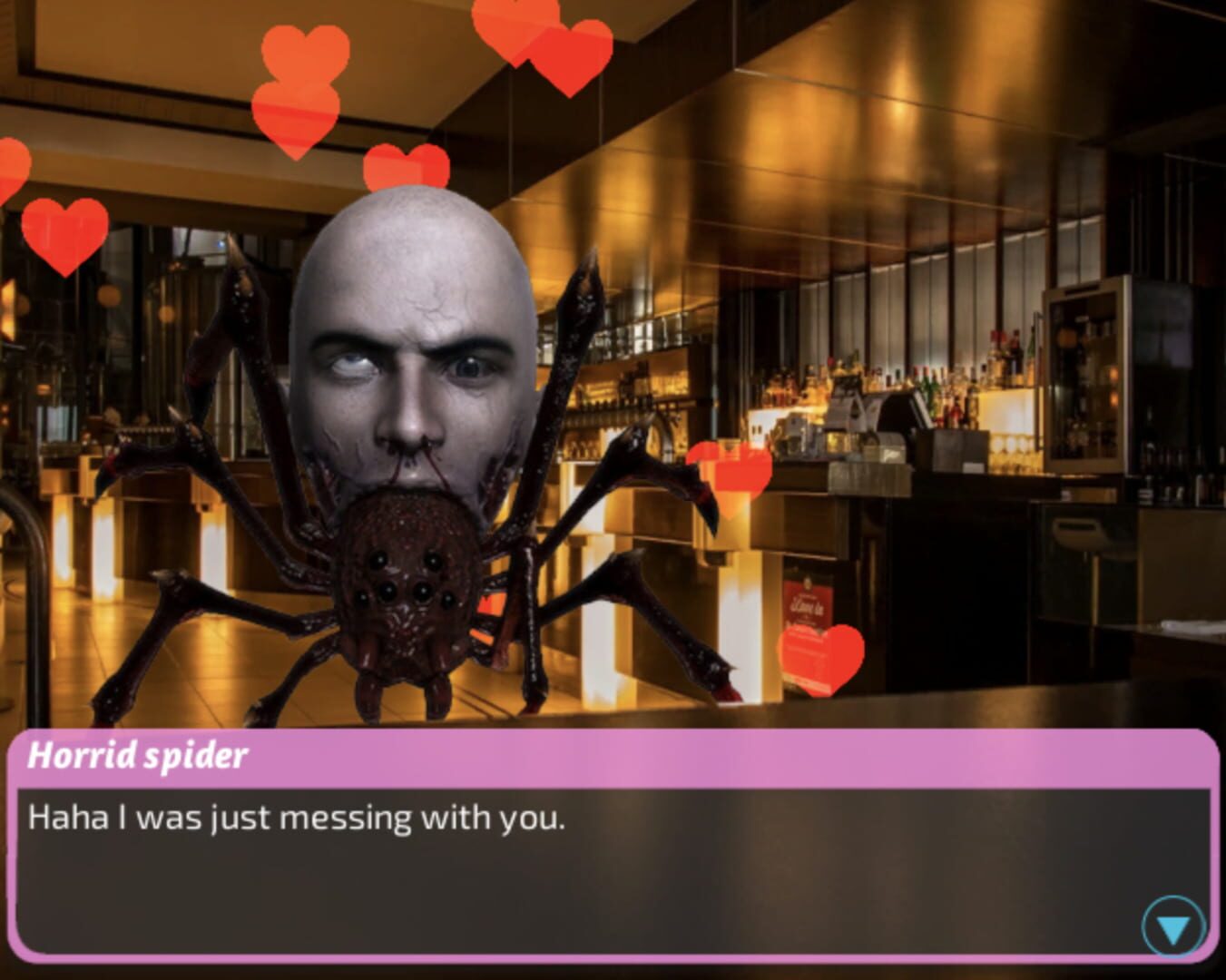 A Horrible Evil Spider Head Love Story - Screenshot